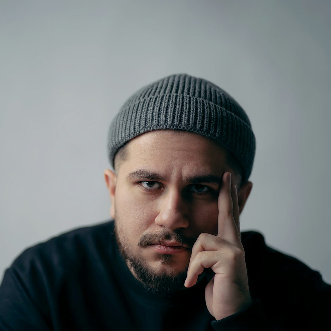 Portrait of a young Turkish man who became a video editor