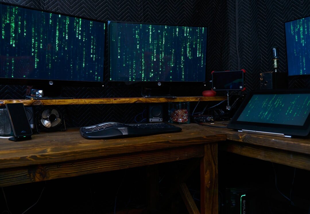 Turkish video editor working on footage at a editing workstation